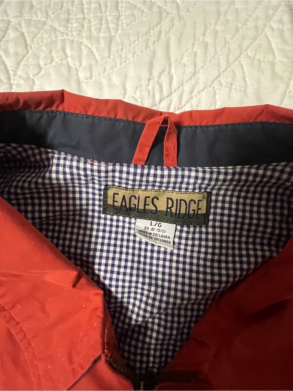 Eagle’s Ridge Red Zip-Front Bomber Jacket - Picture 2 of 2